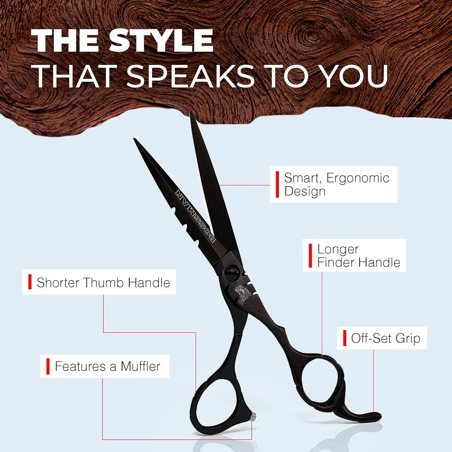 Bossman Professional Barber Scissors | Hairdressing Scissors / Hair Cutting Scissors for Barbers and Hairdressers - Image 4
