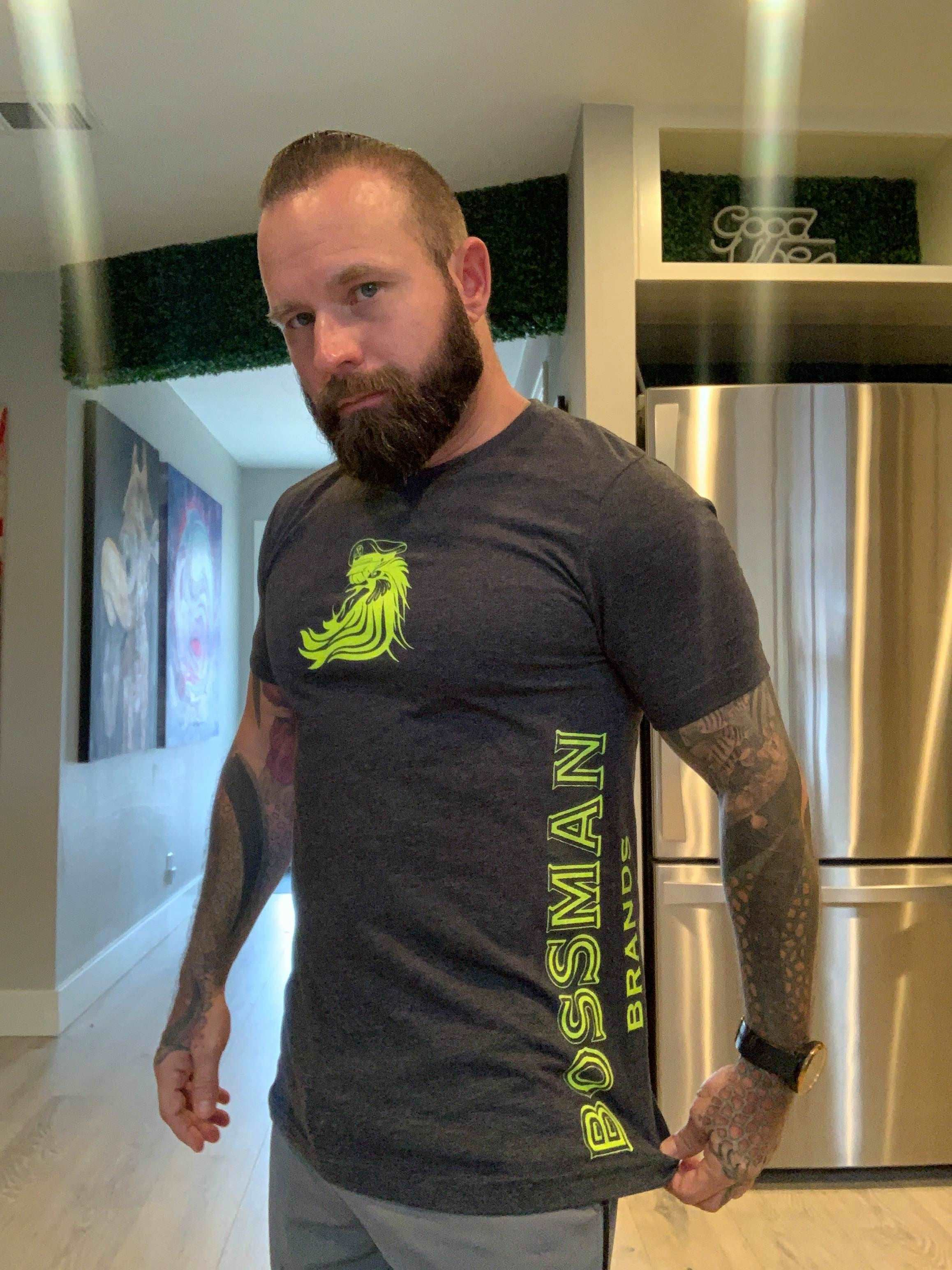 Bossman Gym Tee - Neon - Image 2