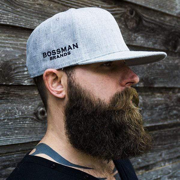 Bossman Heather Grey Snapback Hat [Clearance - Final Sale] - Image 3
