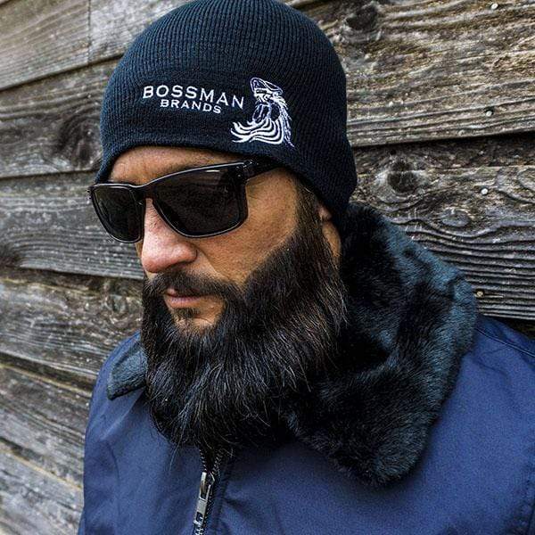 Bossman Knit Black Beanie - Image 2