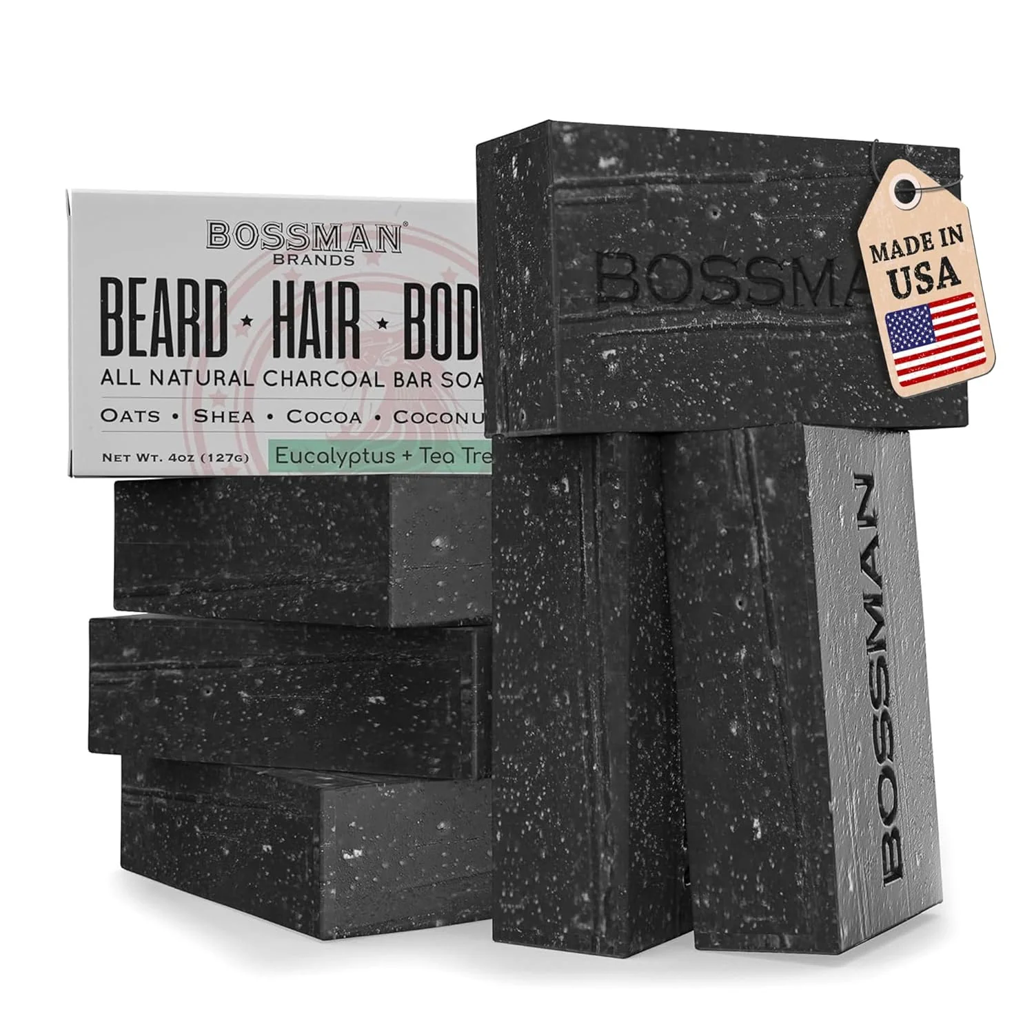4 in 1 Exfoliating Beard, Hair & Body Soap - Image 12