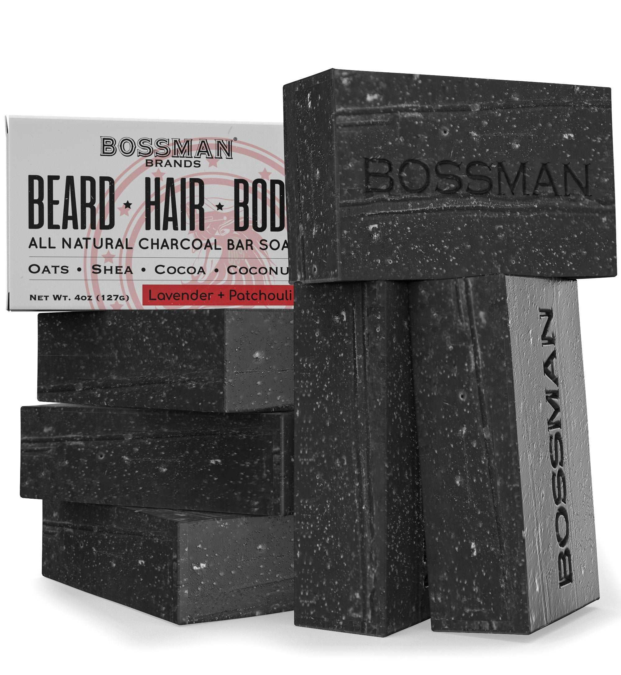 4 in 1 Exfoliating Beard, Hair & Body Soap - Image 5