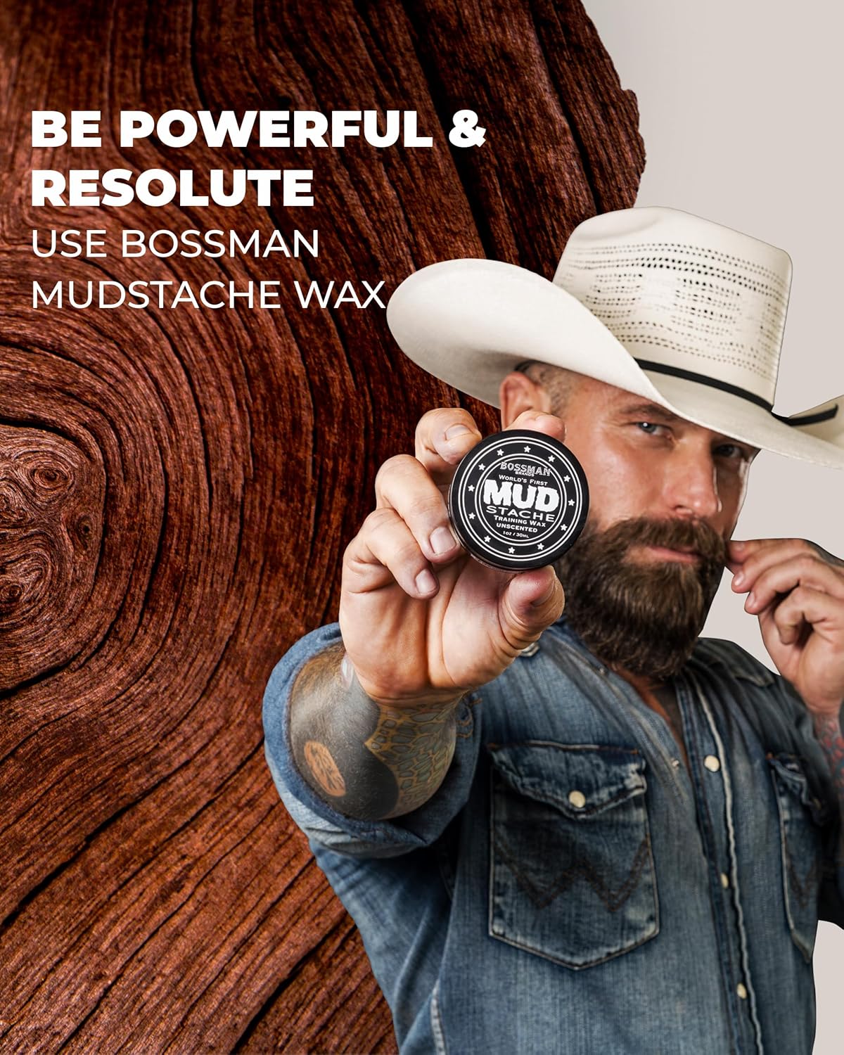 Bossman Mustache Wax | MUDstache® Training Wax - Image 9